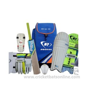 Protos Juniors Kit +Kashmir Willow Bat