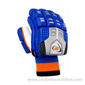 Coloured batting gloves blue