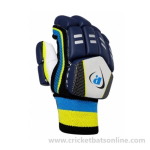 Coloured batting gloves kids juniors navy