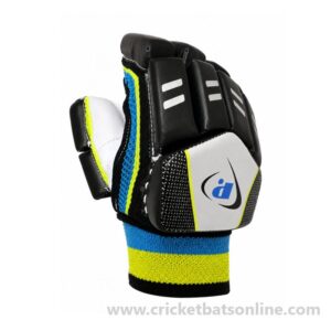 Coloured batting gloves kids juniors black