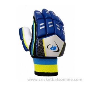Coloured batting gloves kids juniors blue
