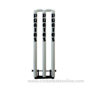 Protos Spring loaded Wooden Stumps Set including Bails