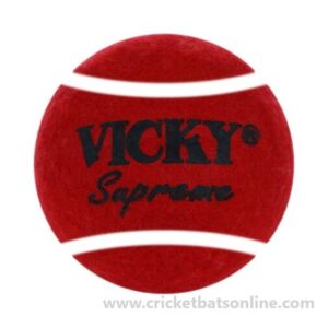 3x Vicky Supreme heavy Tennis-Cricket ball red